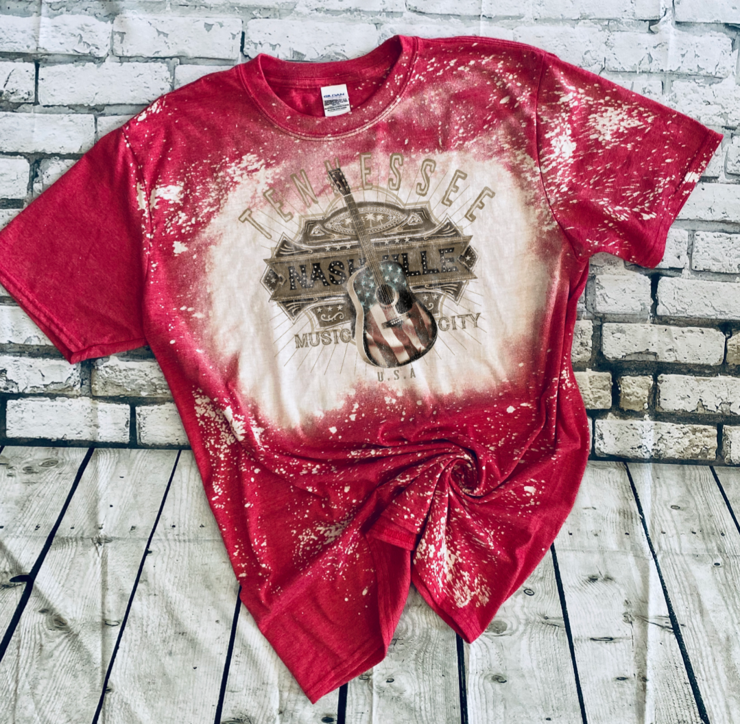 Tennesse music city tee - 4 little hearts