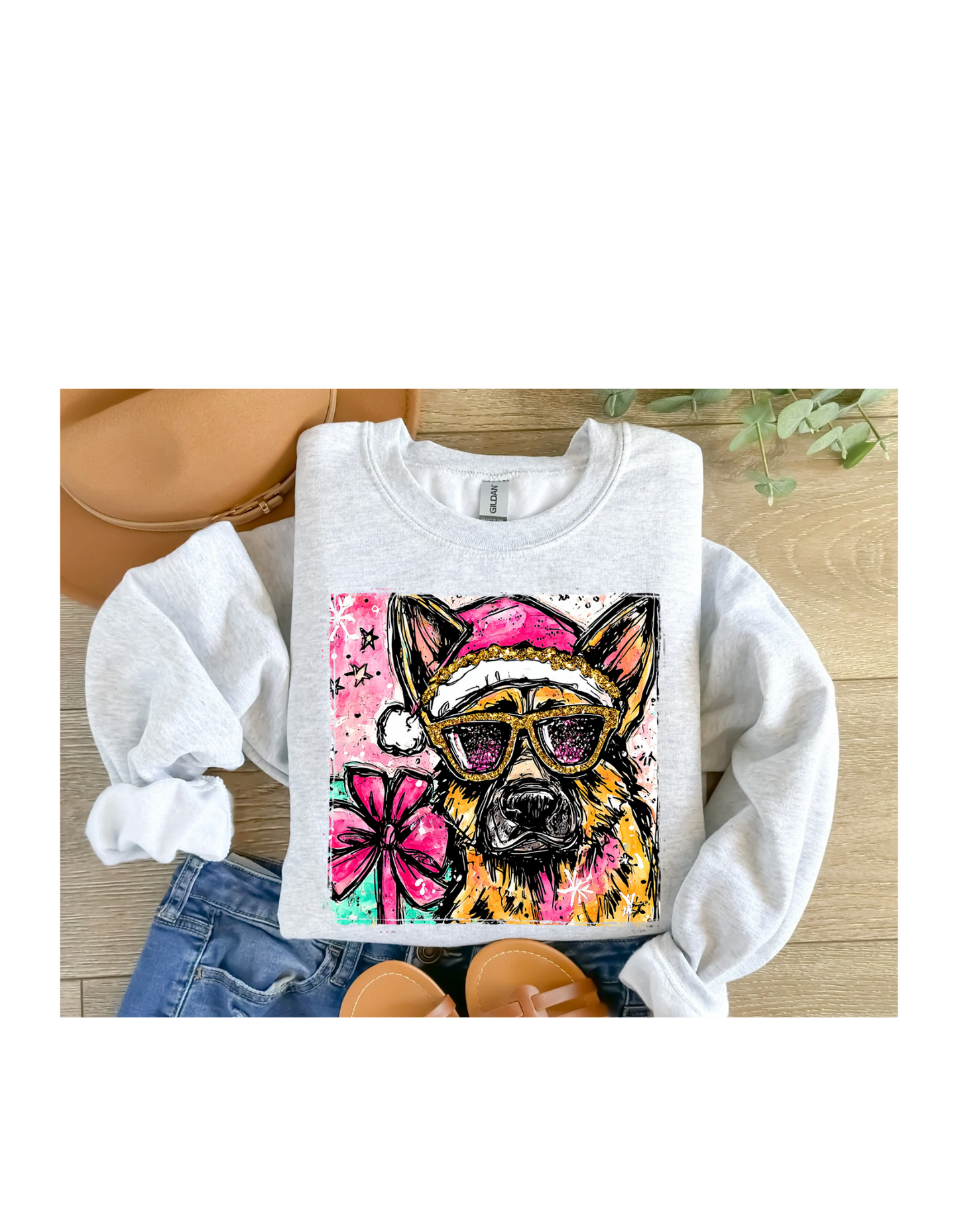 German Shepherd christmas crewneck