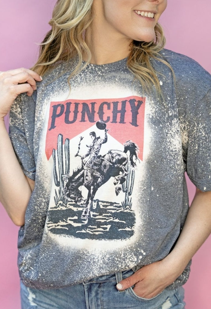 Punchy bleached graphic tee