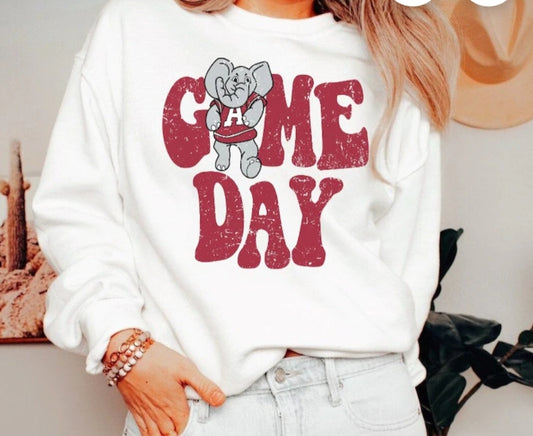 Game day alabama crewneck sweatshirt / T shirt