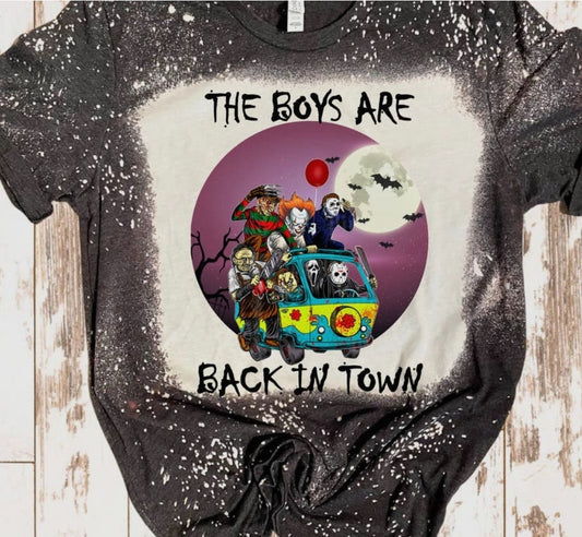 The boys are back in town bleached graphic tee