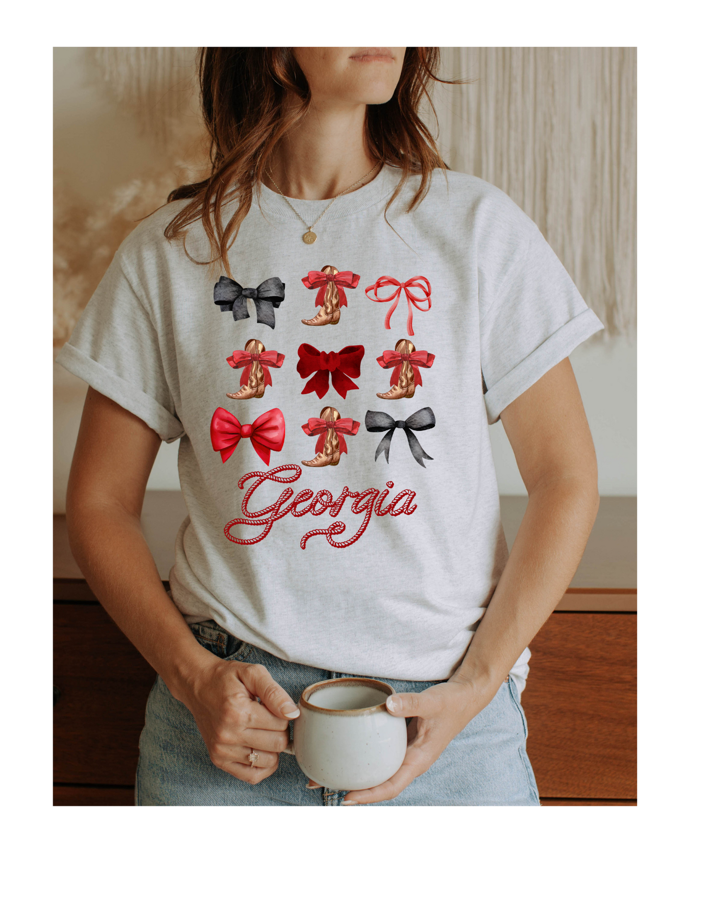 Georgia coquette bows graphic tee