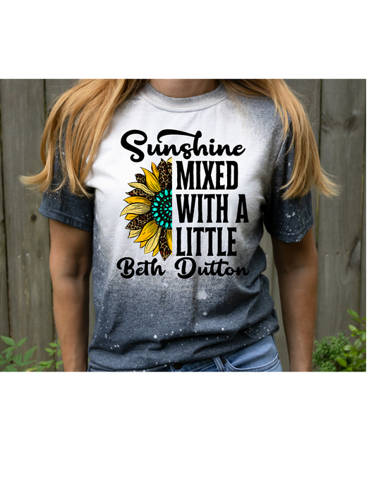 Sunshine mixed with a little bleached tee