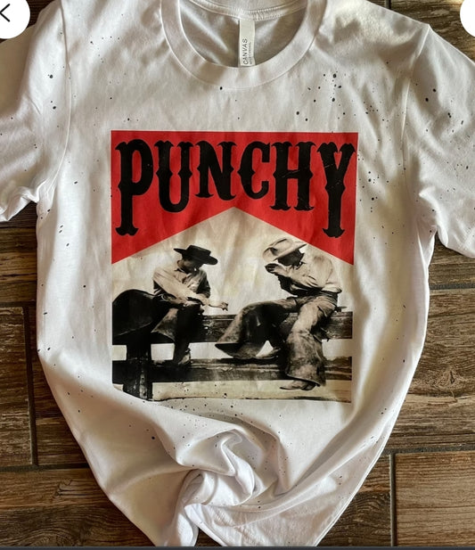 Punchy distressed t shirt - 4 little hearts