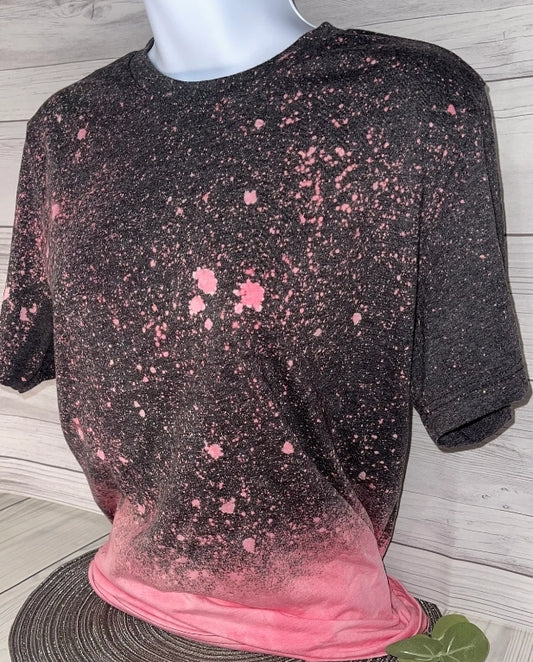 Ombrè dyed t shirt - 4 little hearts