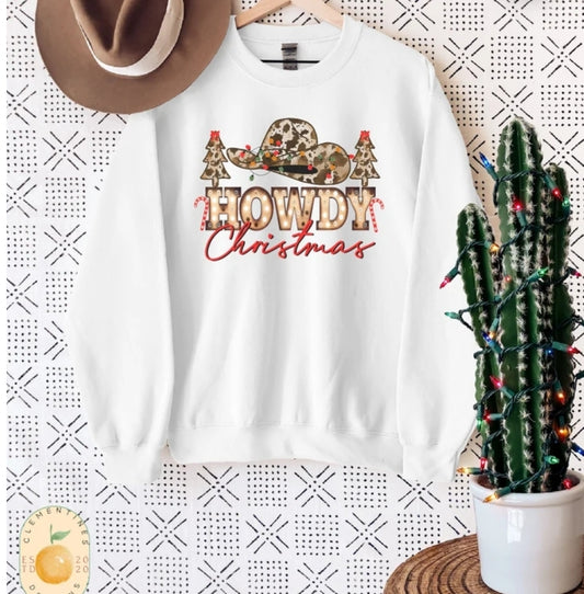 Howdy christmas crewneck sweatshirt